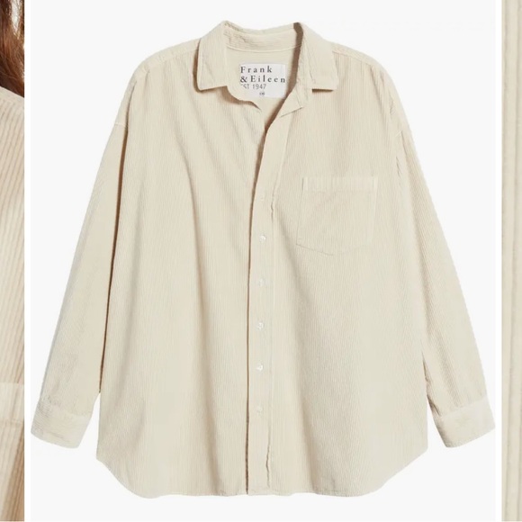 Frank & Eileen NWT Shirley Oversize Corduroy Button-Up Shirt Size small - Picture 9 of 10